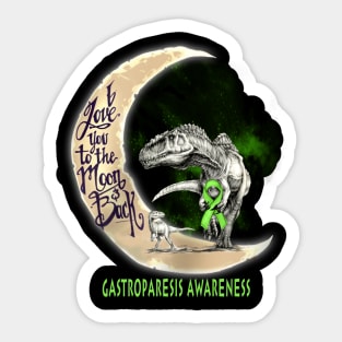 gastroparesis dinosaur sunflower Sticker